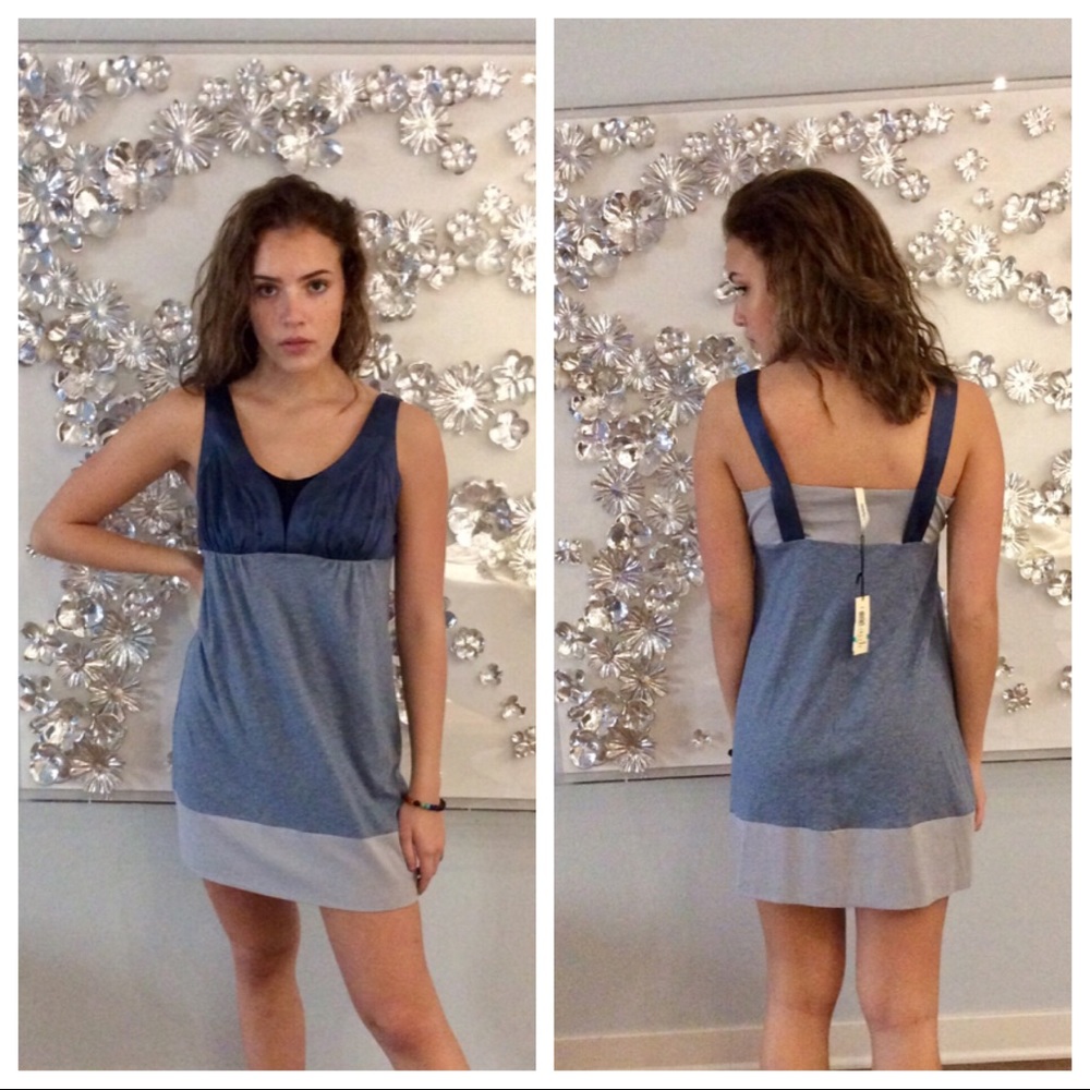 NWT NANETTE LEPORE MINI DRESS BLUE SIZE S